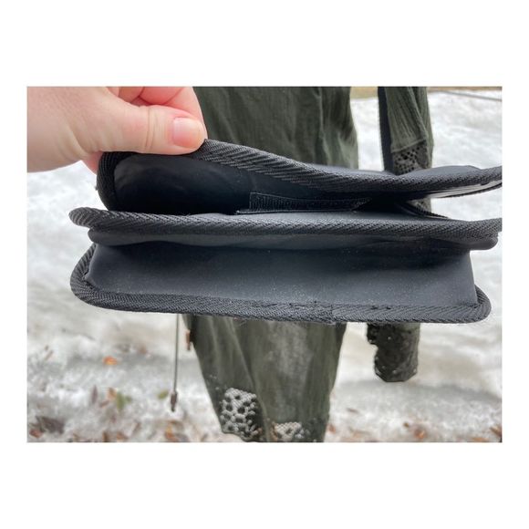 Le Chateau Black Utility Cross Body Satchel Bag PVC - Picture 11 of 12